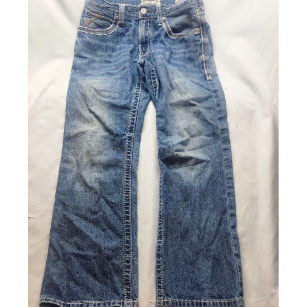ARIAT Men’s M4 Boot Cut Jeans 30x30 Blue Cotton Denim Relaxed Fit